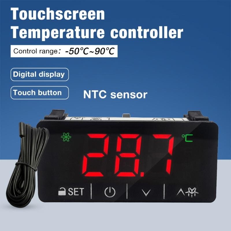 Digital Screen Touch Thermostat With Precisions Temperature Control For Refrigeration Freezers And Cold Storage Units
