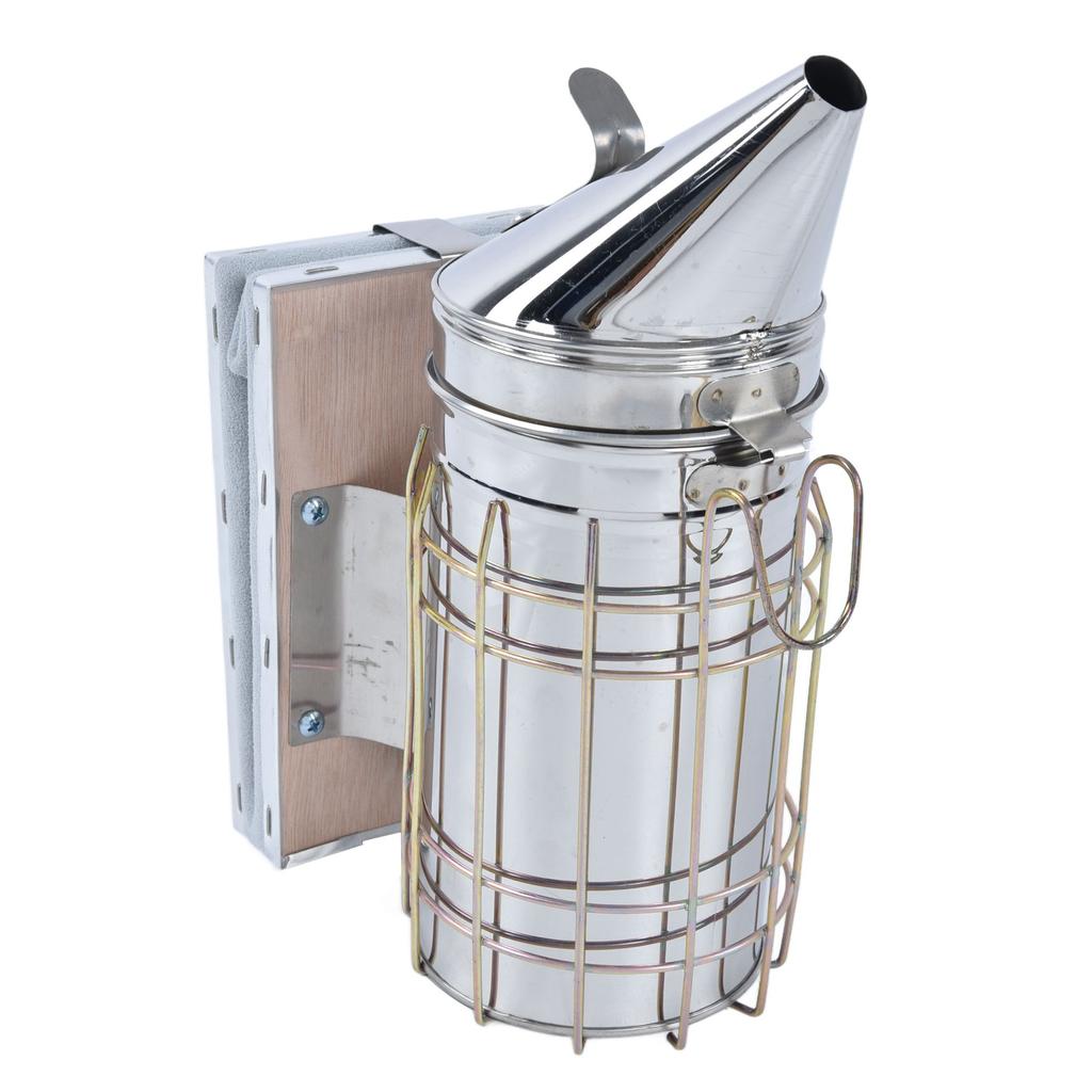 6Pcs/Set Beekeeping Starter Kit Beehive Smoker Frame Grip Uncapping Fork Bee Feeder Brush Scraper