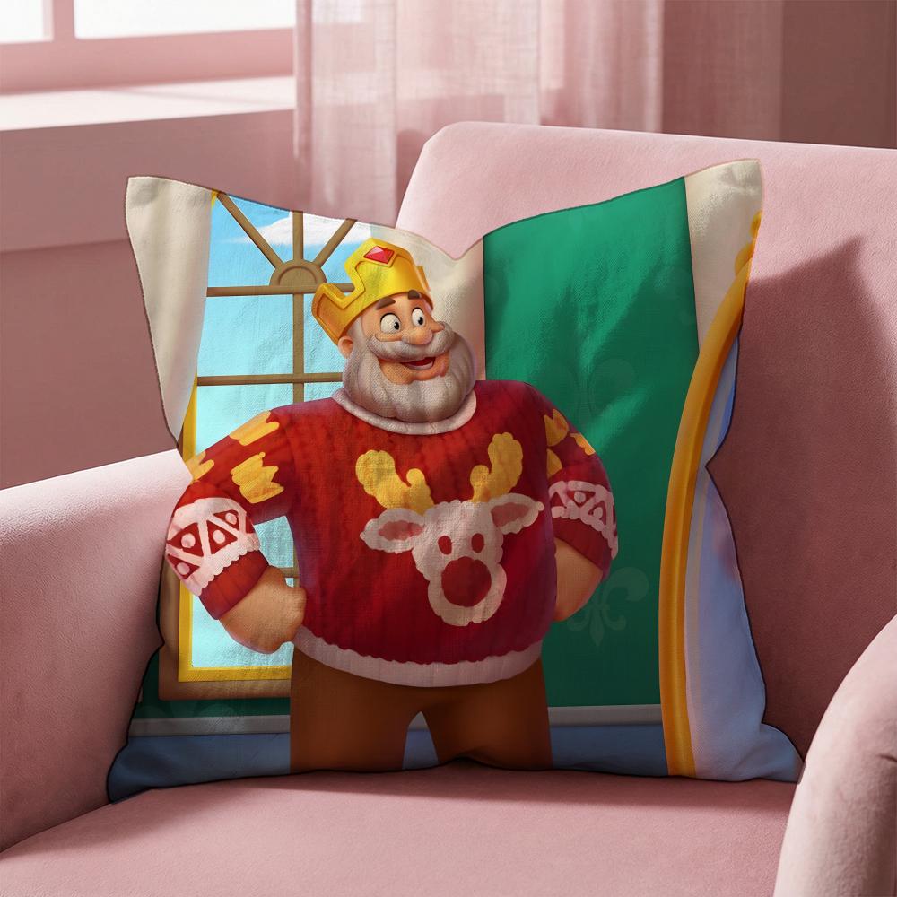 Royal Match Cushion Cover Multi-Scene Pillow Cover for Home & Car - Reversible, Soft & Durable for Daily Use