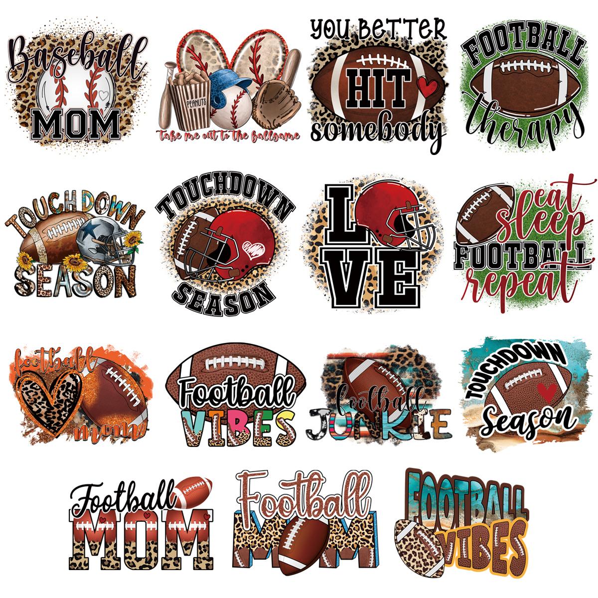 

Нашивка для американского футбола для одежды, полоски, наклейки, украшение, теплопередача для кукол, одежда, наклейки «сделай сам», нашивки, дизайн