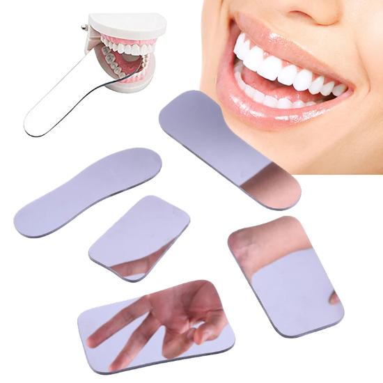 

5 шт./компл., стоматологическое ортодонтическое зеркало, двухстороннее фото