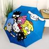 Hello Kitty, Sanrio Automatic Open/Close Umbrella-Cute Umbrella with Cute Design, Portable 3-Fold Compact Umbrella for Men & Women, Hallowee