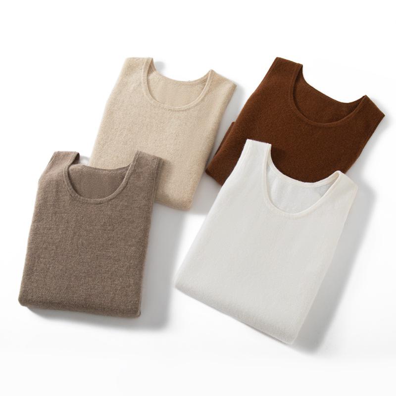 Women's Cashmere Knit U-Neck Sleeveless Camisole