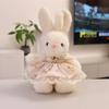 Plüschhase mit Blumenkleid für Mädchen und Kinder, Geburtstagsgeschenk