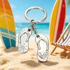 Portable Simulated Car Model Keychain Zinc Alloy Bag Charming Beach Slippers Pendant  for Women Men