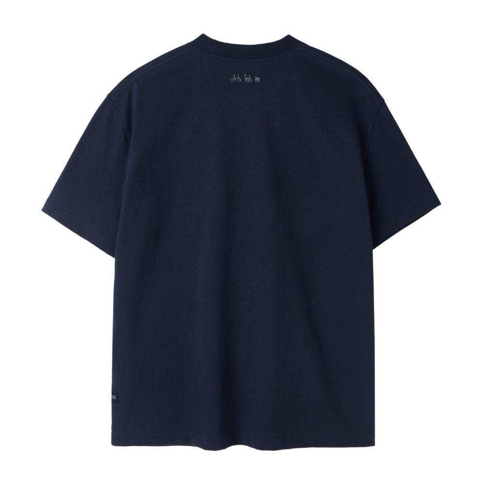 BROMPTON LONDON Brompton Logo Half Sleeve T-Shirt - Navy (P253Uts401)