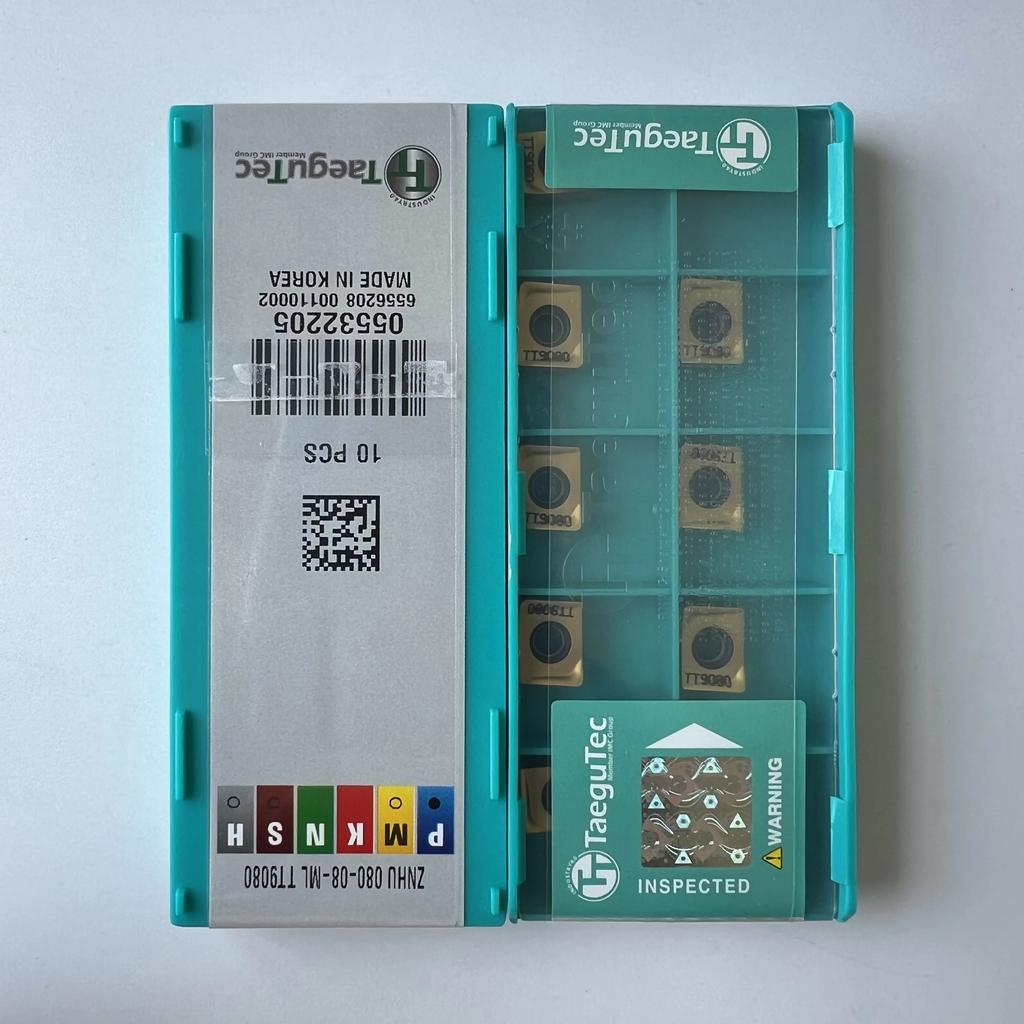 TaeguTec / ZNHU080-08-ML TT9080 / Original Carbide Blade 10 Pcs