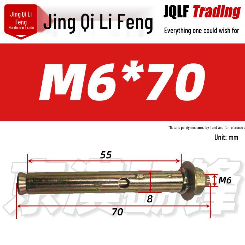 Small Head Carbon Steel Expansion Bolt - Zinc Plated Seamless Round Hole Pipe Mini