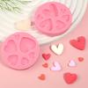 2 Pcs Love Chocolate Cake Decoration Silicone Mold 3D Heart-Shaped Candy Fondant Mold, Practical Kitchen Baking Supplies for Cupcake Toppings Cookie
