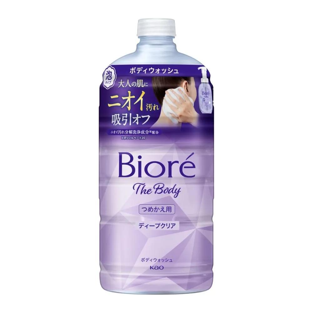 Biore The Body Гель для душа пенящийся Глубокое очищение Сменный блок 740 мл Набор из 3 штук