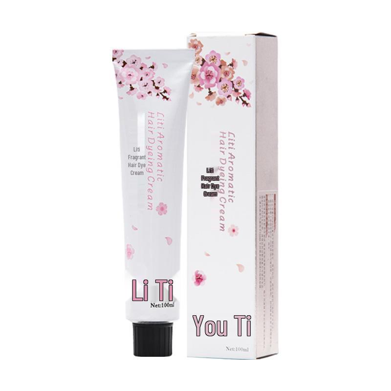 Men's Milk Tea Gray No-Bleach Hair Dye Cream