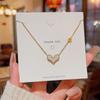 Korean 18K Gold Titanium Steel Women's Clavicle Necklace - Versatile, High-End, Non-Fading Temperament Choker.