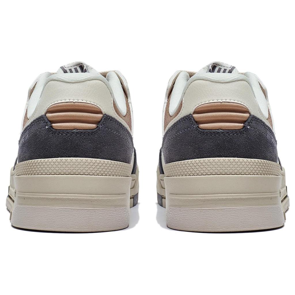 New LiNing Journey 1.5 Anti Slip Wear Resistant Low Top Skateboard Shoes Men's White Gray Brown AGCT265-1