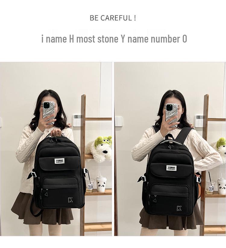 Koreanischer Harajuku-Stil Rucksack mit großem Fassungsvermögen, spritzwassergeschützt, modisch für Studentinnen