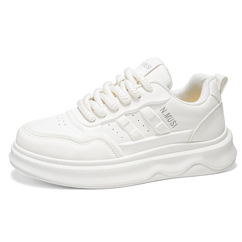 Casual Sneakers  New Model Men'S Trendy Versatile Thick Soled Breathable White Sports Shoes Casual Board Shoes Running Shoes