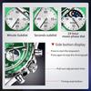 Luxury Quartz Watch for Men Chronograph Moon Phase Waterproof Multifunction Leather Men's Wristwatches