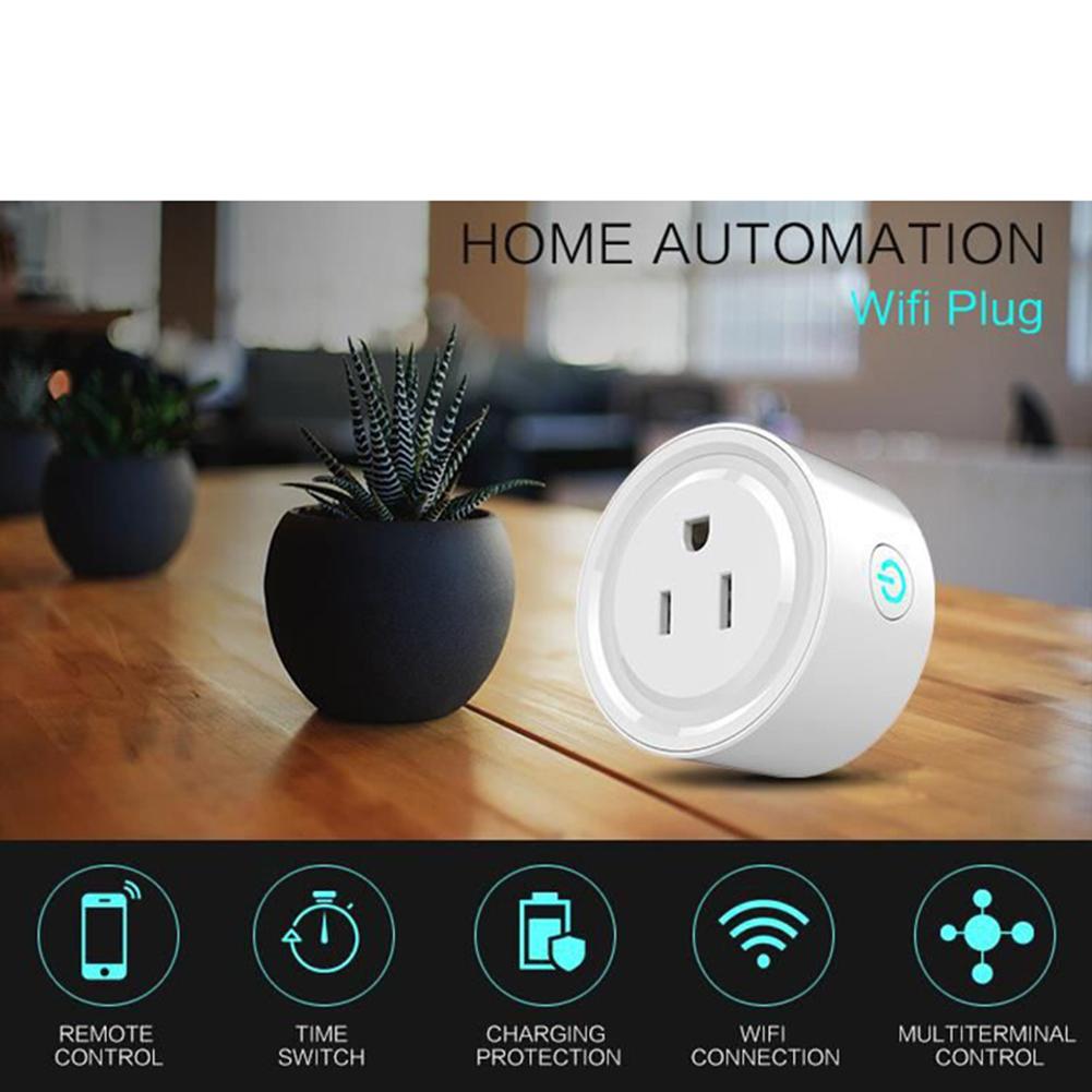 WIFI Smart Socket Mini Outlet Switch Compatible with Alexa Remote Control by Smart Phone (US Specification)