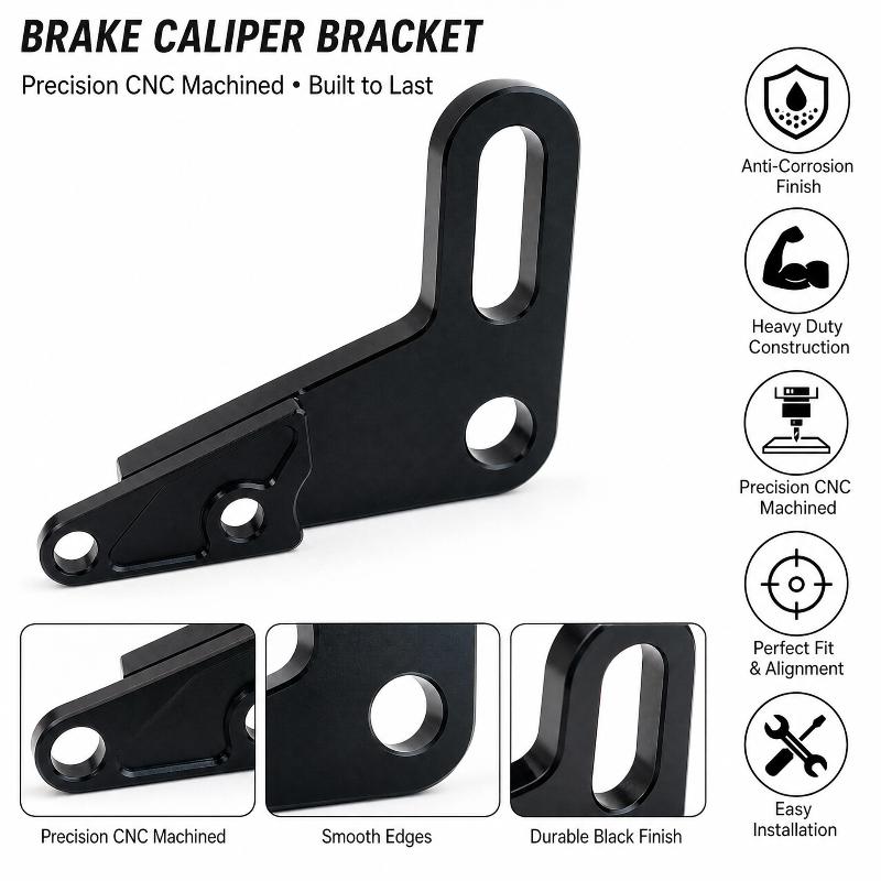 Aluminum Alloy Brake Caliper Adapter Bracket Easy Mounting Precision Fit for Off-Road Dirt Bike Brake Modification