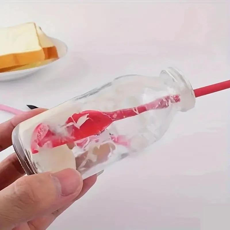 Mini Long Silicone Scraper, Spatula, Three-piece Set, Butter Sauce Spatula, Cosmetic Bottle, Cooking Jar, Inner Wall Scraper