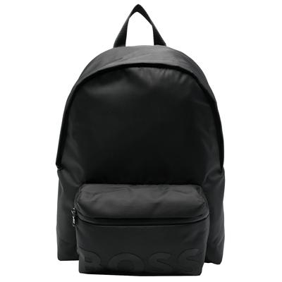 Logo Backpack, Unisex Black Backpack