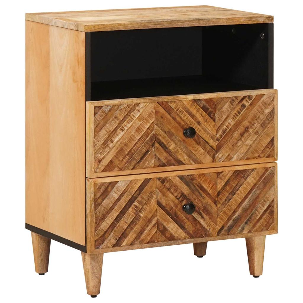Nightstand Brown 50 X 33 X 60 Cm Solid Mango Wood