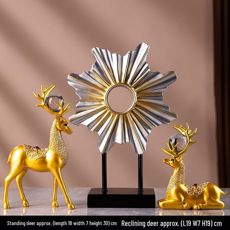 Creative Deer Ornament for Home Decor - Perfect for Living Room, Wine Cabinet, TV Stand, or Entryway Display