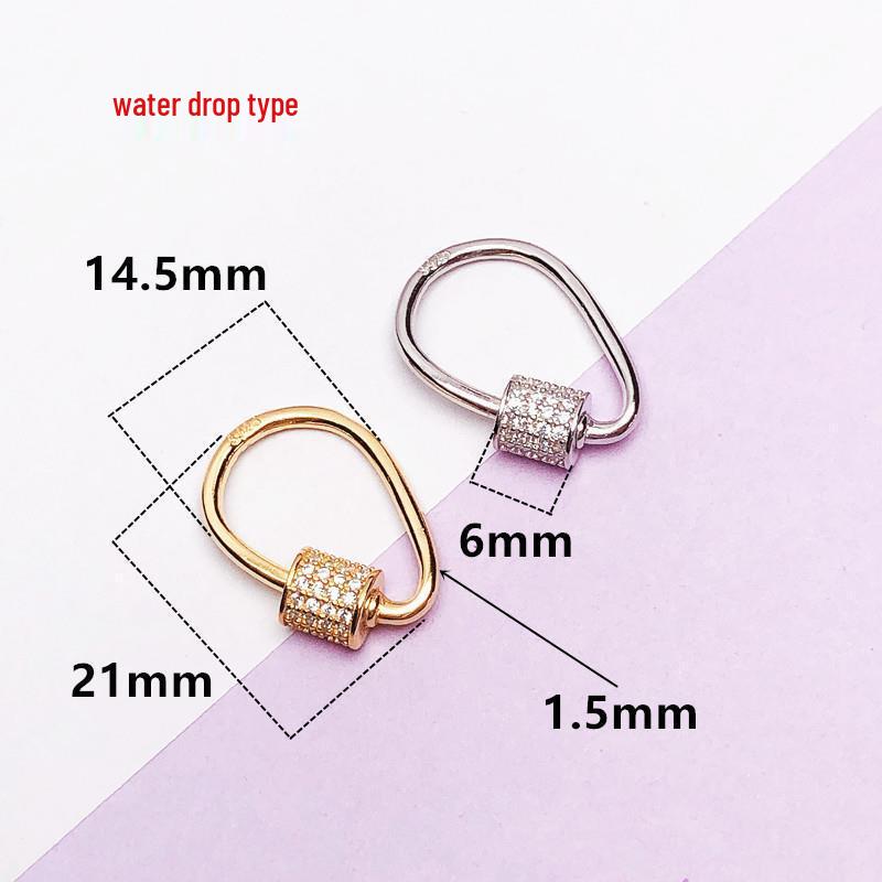 S925 Sterling Silver Jewelry: Clasp, Pendant Buckle, Screw Clasp, Bracelet & Necklace Toggle