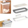 Over Door Cabinet Garbage Holder Alloy Hanging Trash Rack Kitchen Cupboard Waste Container
