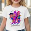 KPop Lovci démonů Tygří dívky Chlapci Tričko K-Pop Lovci démonů Dětské oblečení Trička Roztomilý Kreslený potisk Tričko Topy