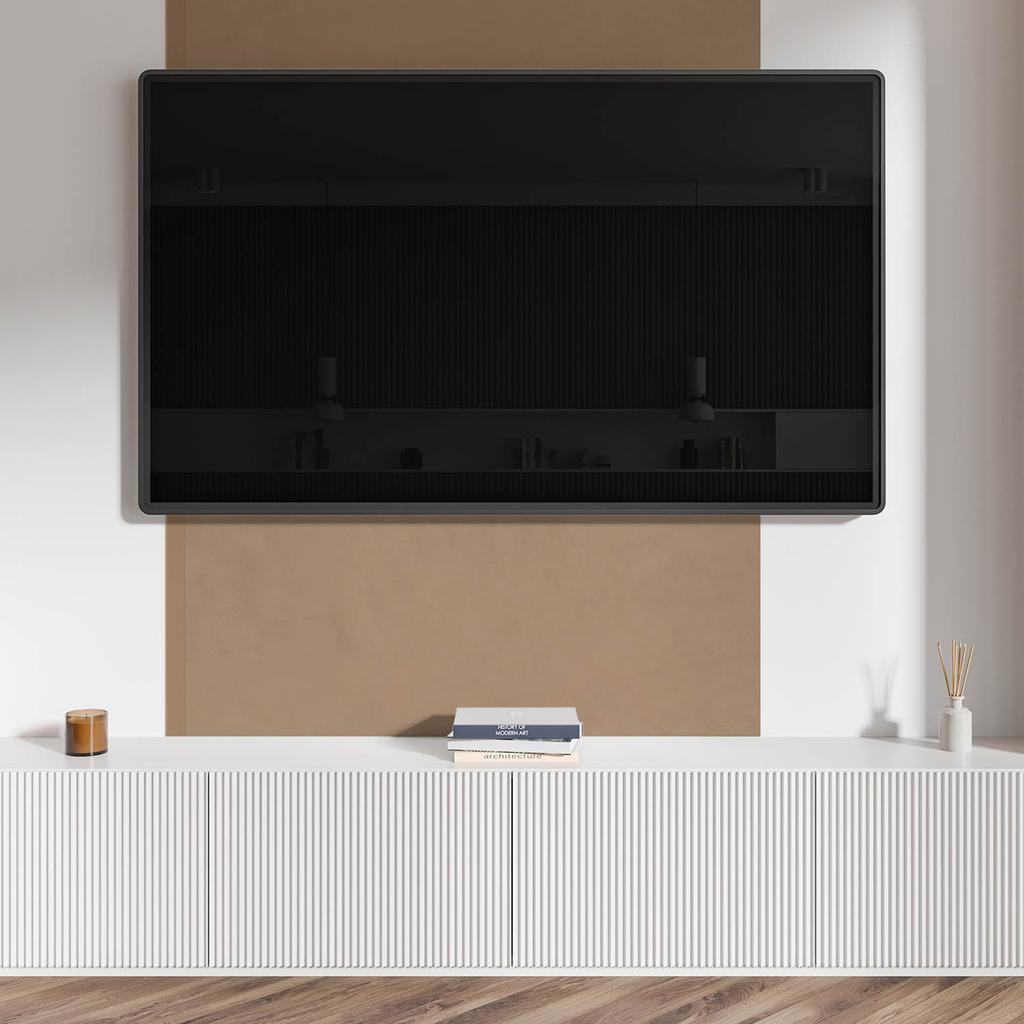 Decorative Vinyl Wall Panel with Print 120x60 Cm Light Brown Color