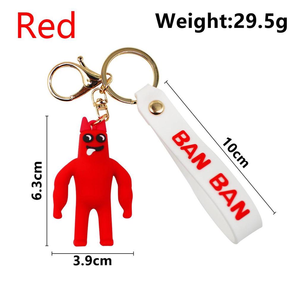 Hot Game Garten * Banban Schlüsselanhänger des Spiels, PVC-Schlüsselanhänger, Anhänger, Cartoon-Silikon-Schlüsselanhänger, Geschenke für Kinder