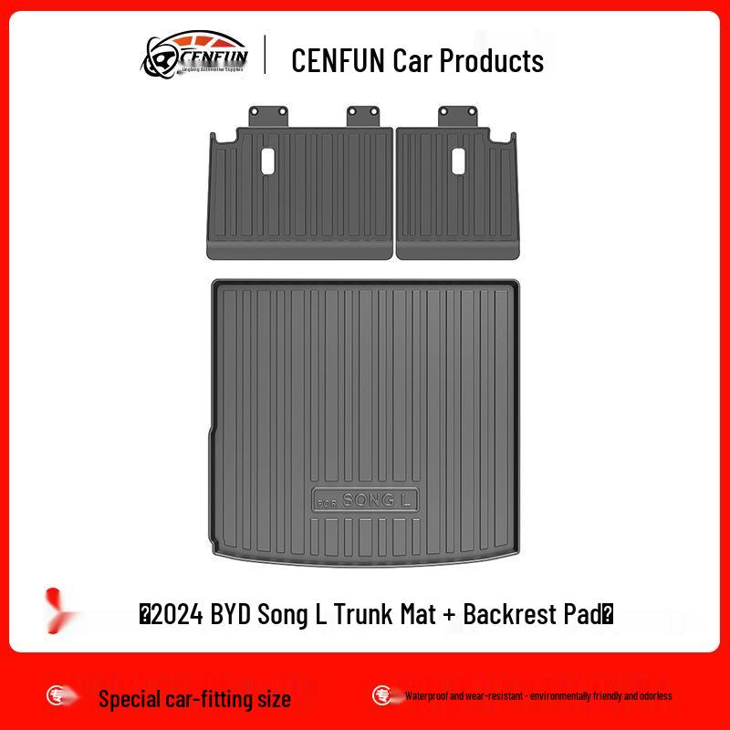 

Комплект TPE ковриков для пола и накладки на багажник/спинку сиденья для экспортной версии BYD Song L 2024