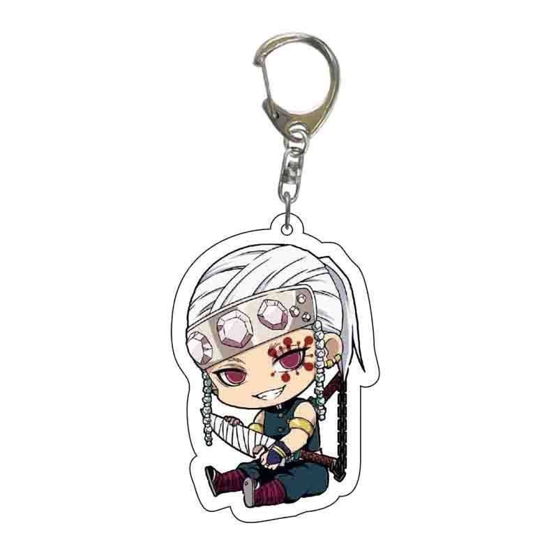 Ghost Slayer Blade Acrylic Keychain Backpack Anime Peripheral Clone Series Creative Jewelry Gifts Toys Anime Cartoon Frind