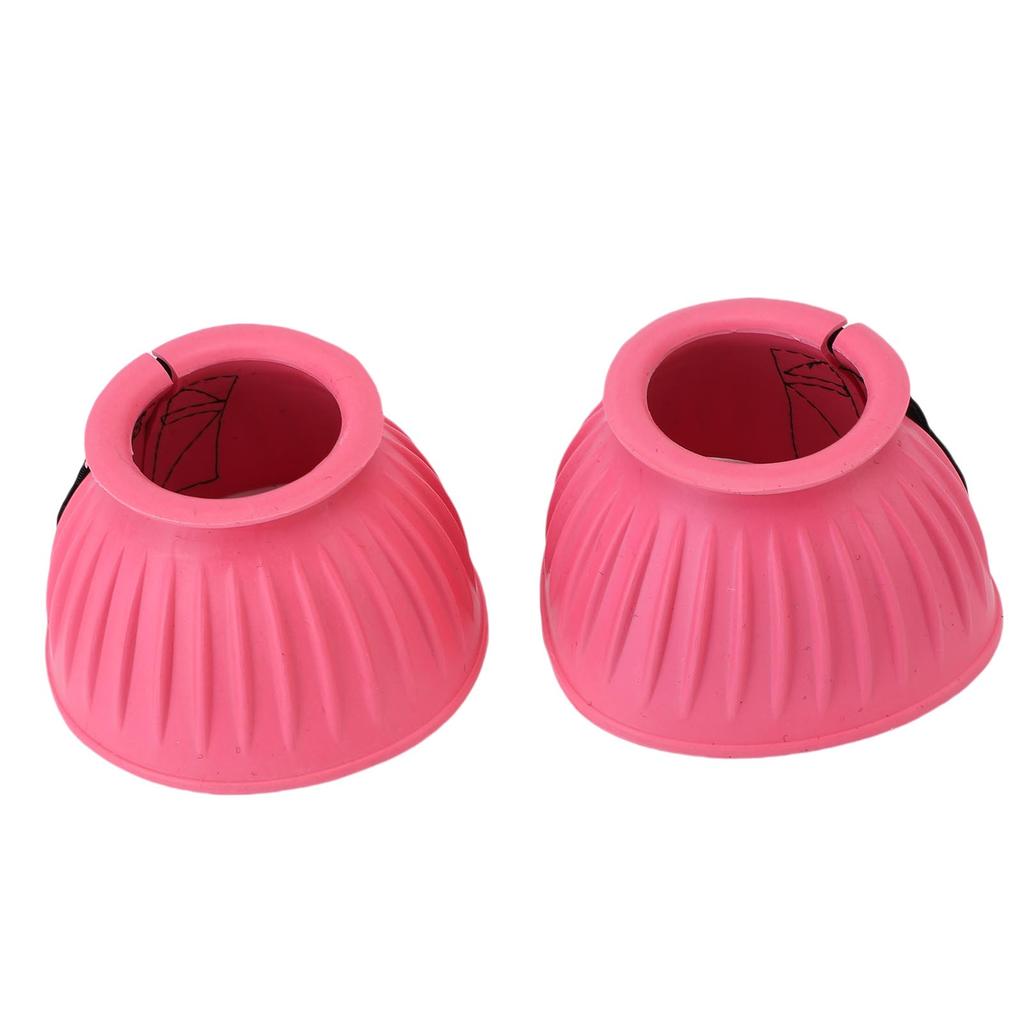 1 Pair Horse Bell Boots Comfortable Rubber Bell Boots Equine Hoof Protector for Riding Training Equestrian Supplies L
