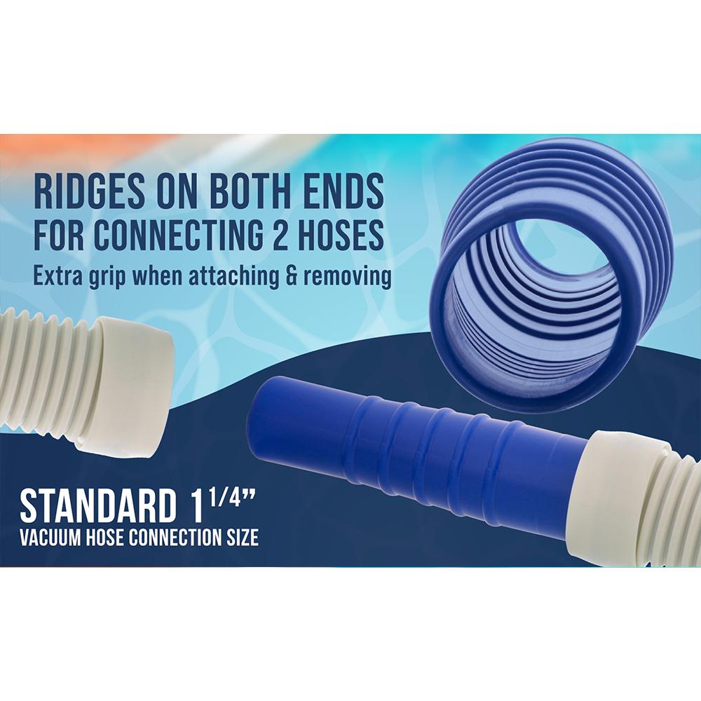 2pcs PVC Pool Hose Coupling For 1-1/4" And 1-1/2" Filter Connection Hoses Swimming Pool Vacuums Cleaning Accessories