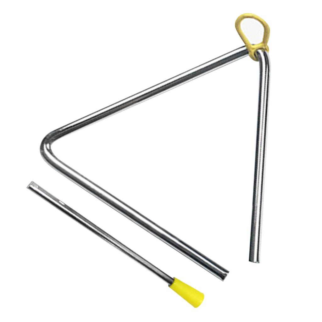 Metalltriangel med slagpinne Håndperkusjon Musikkinstrument for Barn Utdanning Underholdning 6