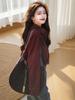 Women's Retro Corduroy Loose Long-Sleeve Shirt - Casual, Versatile, Meat-Concealing 
