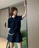 Miu Style Unisex Colorblock Poloshirt mit kurzen Ärmeln und Zwei-Knopf-Design