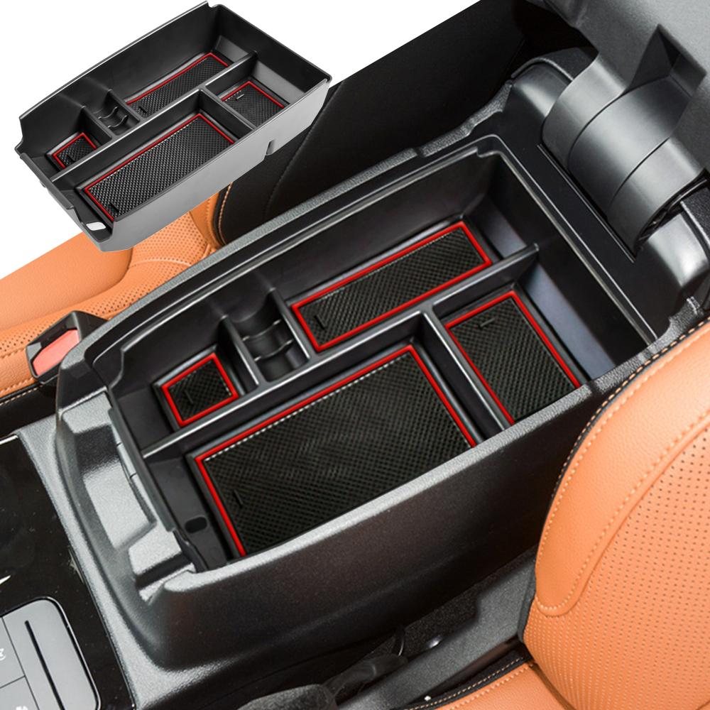 

Center Console Organizer for Ford Escape 2020- 2025 2025/Bronco Sport 2025-2025 Car Accessories Armrest Secondary Storage Box красный