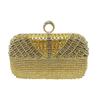 Beaded Bag with Fringes - Formal Handbag with Embedded Diamonds - Evening Bag with Diamonds