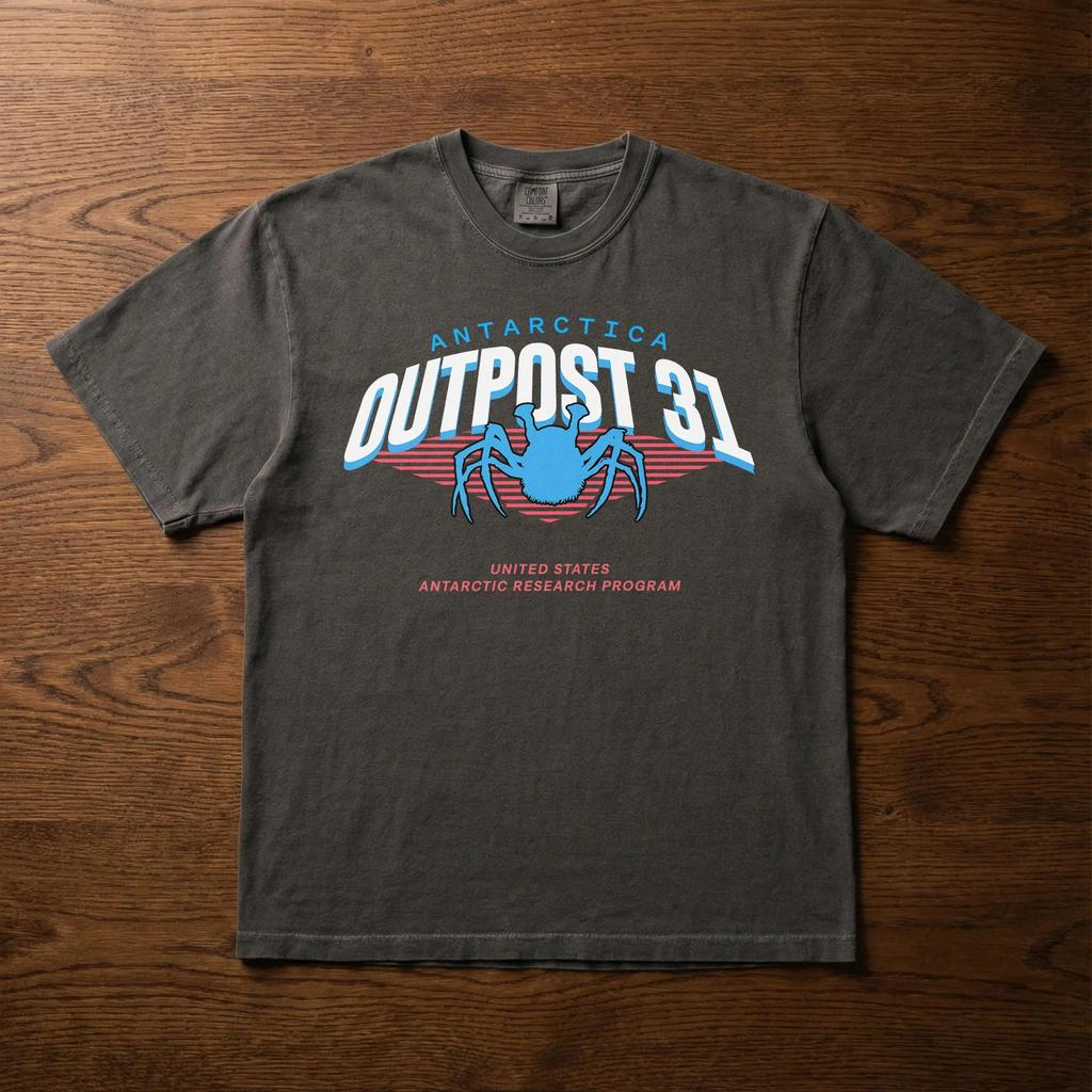 T-shirts With The Antarctic Research Base Logo 31 Retro Style T-shirts 80s Horror Movie