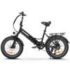 SAMEBIKE LOTDM200-II 750W 48V 13AH Folding Electric Bicycle for Adults 20 X 4.0 Inch Fat Tire Mountain E-bike With Removable Battery