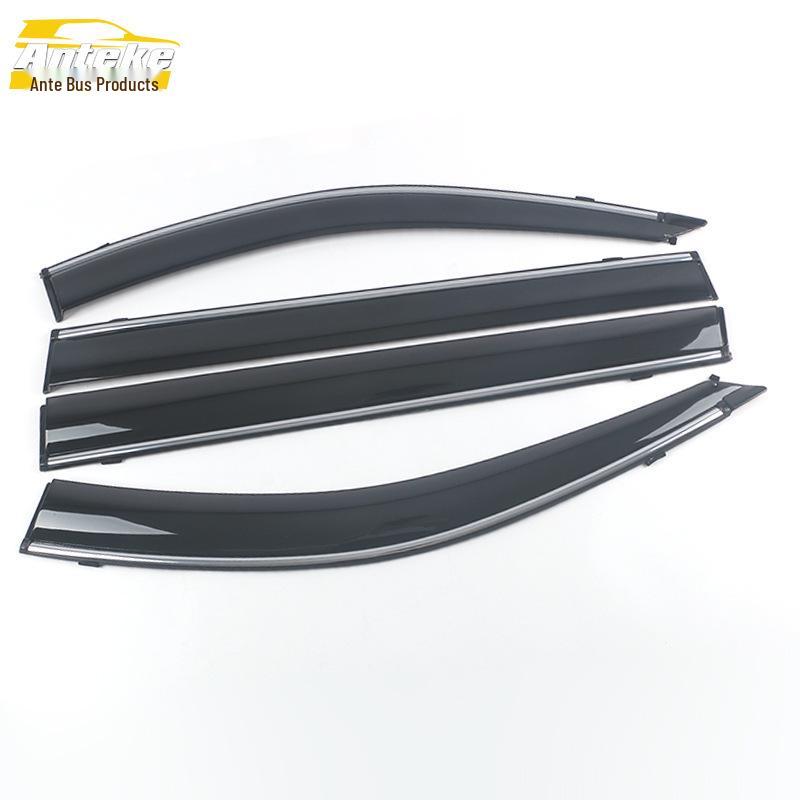 Pajero Sport 11-15 Rain Guards with Decorative Bright Strip Stickers for Exterior