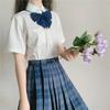 In Stock Short Sleeve Uniform Round Collar Shirt - Student Academy Style