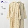 Japanese Kimono Women's Cotton Linen Bathrobe - 26 Styles, Spring/Summer Nightgown, Thin Sauna Wear, Hotel Tie Style