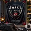 Nástěnná tapiserie s potiskem Beşiktaş FC, látka do obývacího pokoje, ložnice, domácí dekorace