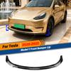 For Tesla Model Y 2020 2021 2022 Front Bumper Spoiler Lip Splitter Diffuser Splitter Guard Body Kit Accessories Auto Part