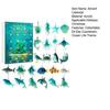 Ocean Life Advent Calendar 24-Day Christmas Countdown Calendar 2D Acrylic Ocean Life Decorations for Kids Adults Festive Gift