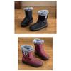 Women's Winter New Style Snow Boots Women's Fleece-Lined Thickened Warm Cotton Boots Large Size Flat-Sole Waterproof Cotton Boots