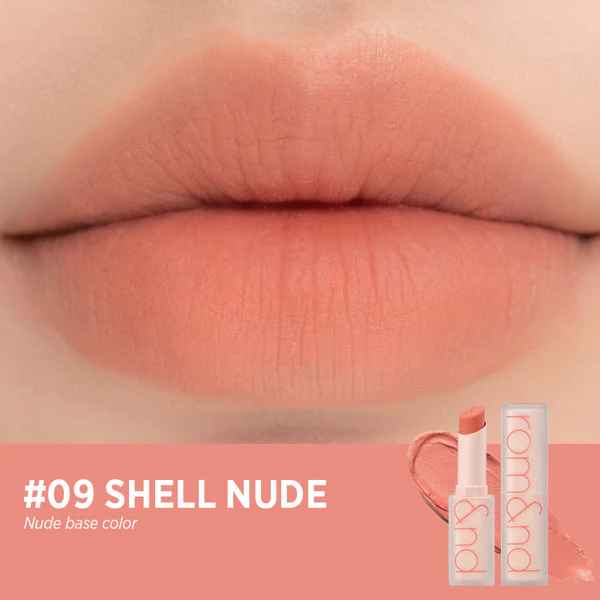 

Rom&nd Zero MATTE LIPSTICK, Стойкая, Макияж, Kbeauty, Корейская косметика, пробник #09 Shell Nude